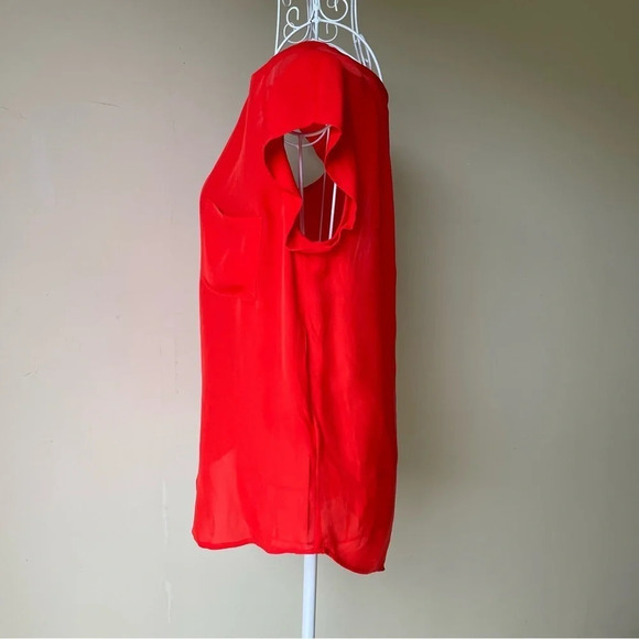 Joie sleeveless silk red blouse top size XS - Picture 5 of 9